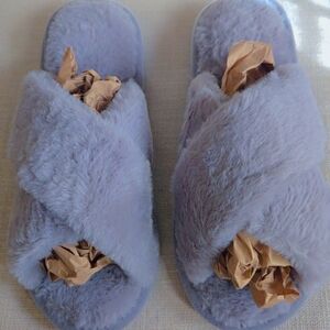 Cozy Lavender Faux Fur Slippers